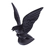 72050 Die-Cast American Eagle Hood Ornament - Matte Black - image 1