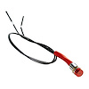 98307 Red Mini Warning Light 16 Amp 12V 1/4 in. Panel Mount w/Leads 1 Pc. - image 1