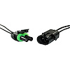 98391 14 AWG Weather Pack Assembly M/FM Double Cavity, 1 Set. - image 1