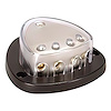 98439 Gold Distribution Block with, 1 4 AWG input and, 4 8 AWG outputs, Triangular Shape 1 Pc. - image 1