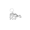 99102 Chrome Bucking Horse Key Chain/Bottle Opener