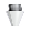 99216B Beer Tap Adapter, Chrome Aluminum, M30 x 3.5 Male To 3/8 in.-16 Female - image 1