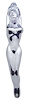 CHROME NUDE LADY GRAB HAN - image 1