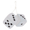 Classic Fuzzy Dice White - image 1