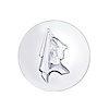 C5053-5 Chrome Die-Cast Lancer Knight Center Cap - image 1