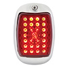 27 LED Tail Light Assembly for 1940-1953 GM Truck [Left/Driver Side] Stainless Steel Bezel, Black Housing