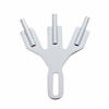 CHROME 3 POST FLAG HOLDER - image 1