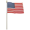 U.S.A. FLAG W/ WOODEN POS - image 1