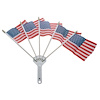 CHROME FLAG HOLDER W/ 5 U - image 1
