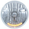 Halogen Headlight with LED Position Indicators [7 in., Round] - image 1