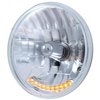 Halogen Headlight with LED Position Indicators [7 in., Round] - image 2