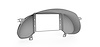 RR00173 Holley 7 in. Digital Dash Bezel, 2005-2013 Chevy Corvette - image 1