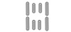 RR00529 Roof Rack Delete Plate Set for 1992-1999 Chevy Suburban - image 1