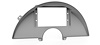 RR00578 Holley 7 in./Aces 7 in. Digital Dash Bezel for 1990-1996 Chevy Corvette - image 1