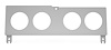 RR00751 Dash Information Center Delete w/ (4) Gauge Pods for 1984-1989 Chevy Corvette C4 - image 1