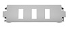 RR00756 Climate Control Delete Panel w/ (3) Rockers for 1984-1989 Chevy Corvette C4 - image 1