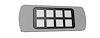 RR00773 Overhead Console Panel  for 1988-2006 Chevy Truck, Fits Switch Pros SP9100 Switch Panel System - image 1