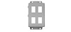 RR00858 HVAC Delete Panel, 1994-1997 Chevy S10, 4 Carling Switches - image 1