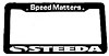 License Plate Frame "Speed Matters" - image 1