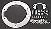 Black with Silver Lip Billet Fuel Door 2005-Up Mustang - image 1