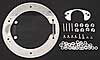 Black with Silver Lip Billet Fuel Door 2005-Up Mustang - image 4