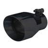 EVT92B Phantom Series Exhaust Tail Pipe Tip for 2010-2014 Chevy Camaro V6 2.5 in. Inlet/4 in. Outlet [Black Powder Coat] - image 2