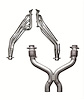 Stainless Steel Headers with Catted X-Pipe 2011-13 Mustang 5.0L - image 1