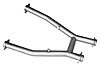 2.5" Off-Road X-Pipe 1996-04 Mustang V8 - image 1