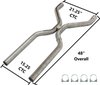 HVA10 2.500 in. Universal H-Pipe Crossover Exhaust Kit - image 3