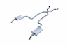 Crossmember Back X-Pipe Exhaust System with Turbo Pro Mufflers for 1974 Chevrolet C3 Corvette [2.500 in.] - image 1
