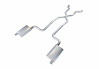 Crossmember Back X-Pipe Exhaust System with Turbo Pro Mufflers for 1968-1973 Chevrolet C3 Corvette [2.500 in.] - image 1