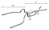 Violator Crossmember-Back Exhaust System 1971-1973 Ford Mustang - image 1