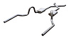 Crossmember Back X-Pipe Exhaust System with Turbo Pro Mufflers for Select 1964-1972 GM A-Body [2.500 in.] - image 1