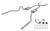 Street-Pro Crossmember-Back Exhaust System for 1968-1972 Oldsmobile 442 w/Bumper Cut-Outs - image 1