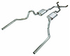 Crossmember Back High-Tuck X-Pipe Exhaust System with Turbo Pro Mufflers for 1968-1972 Chevrolet Chevelle [2.500 in.] - image 1