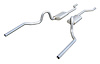 Crossmember Back Exhaust System with Turbo Pro Mufflers for Select 1964-1972 GM A-Body [2.500 in.] - image 1