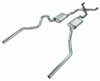 Crossmember Back H-Pipe Exhaust System with 18 in. Turbo Pro Mufflers for Select 1964-1972 GM A-Body [2.500 in.] - image 2