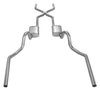Crossmember Back H-Pipe Exhaust System with Turbo Pro Mufflers for 1964-1972 GM A-Body [3 in.] - image 2