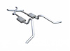 Crossmember Back X-Change Exhaust System with Turbo Pro Mufflers for Select 1965-1970 GM B-Body [2.500 in.] - image 1