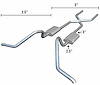 Violator Crossmember-Back Exhaust System 1965-1970 GM B-Body - image 1
