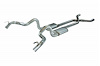 Crossmember Back X-Pipe Exhaust System with Turbo Pro Mufflers for 1970-1974 GM F-Body [3 in.] - image 1