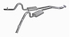 Cat Back Exhaust System with Turbo Pro Mufflers for 1978-1988 GM G-Body (Non-SS) [2.500 in.] - image 1