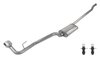 SJJ51S Cat-Back Exhaust System with Street Pro Muffler Fits Select Jeep Gladiator JT Rubicon with 3.6L Engine [Polished Tip] - image 2
