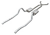 Crossmember Back X-Pipe Exhaust System with Turbo Pro Mufflers Fits Select 1960-1974 Mopar A-Body [2.500 in.] - image 1