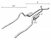 Race-Pro Crossmember-Back Exhaust System 1967-1973 Mopar A-Body - image 1