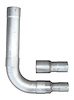 Single Diesel Truck Stack Kit 409 Stainless 5" Tubing - image 1