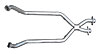 2.5" Off-Road X-Pipe 1996-98 Mustang V8 - image 1