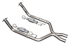 2.5" X-Pipe with Cats 2005-08 Mustang V8 - image 1