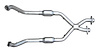 2.5" X-Pipe with Cats 1996-98 Mustang V8 - image 1