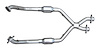 2.5" X-Pipe with Cats 1999-04 Mustang V8 - image 1